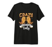 Crazy Cocker Spaniel Lady - Cocker Spaniel Premium T-Shirt