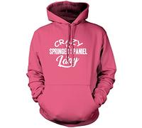 Crazy Cocker Spaniel Lady Unisex Hoodie - Pink Large