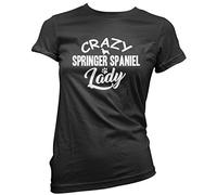 Crazy Cocker Spaniel Lady Women's T-Shirt - Black 12
