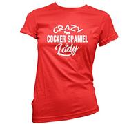 Crazy Cocker Spaniel Lady Women's T-Shirt - red 16