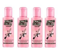Crazy Color 100ml Semi Permanent Hair Color Cream - Candy Floss Pack of 4