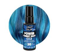 Crazy Color Blue Power Pigments 30 Uses 30ml | Ultra Concentrated Pigments, Custom Toner & Semi-Permanent Dye from Home, Vegan Formula, No Bleach or Ammonia