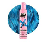 Crazy Color Capri Blue Semi-Permanent Hair Dye. Highly Pigmented Electric Blue Conditioning & Oil Nourishing Vegan Formula | No Bleach or Ammonia | Limited Edition 150ml Size