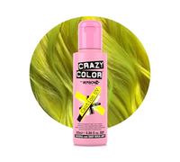 Crazy Color Caution UV Semi-Permanent Hair Dye. Highly Pigmented Neon Yellow Conditioning & Oil Nourishing Vegan Formula | No Bleach or Ammonia | 100ml