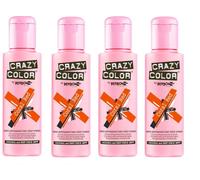 Crazy Color Hair Colour Cream 100ml Coral Red Pack of 4