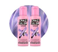 Crazy Color Lavender Purple Hair Dye Duo 200ml | Pastel Semi Permanent, Highly Pigmented Conditioning & Oil Nourishing Vegan Formula | No Bleach or Ammonia