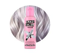 Crazy Color Metallic Platinum Semi-Permanent Hair Dye. Highly Pigmented Purple Toner Conditioning & Oil Nourishing Vegan Formula | No Bleach or Ammonia | 100ml