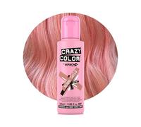 Crazy Color Metallic Rose Gold Semi-Permanent Hair Dye. Highly Pigmented Metallic Peach Conditioning & Oil Nourishing Vegan Formula | No Bleach or Ammonia | 100ml