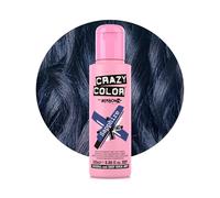Crazy Color Metallic Sapphire Semi-Permanent Hair Dye. Highly Pigmented Deep Blue Conditioning & Oil Nourishing Vegan Formula | No Bleach or Ammonia | 100ml