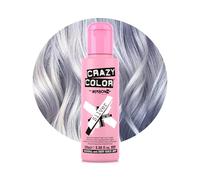 Crazy Color Metallic Silver Semi-Permanent Hair Dye. Highly Pigmented Blonde Toner Conditioning & Oil Nourishing Vegan Formula | No Bleach or Ammonia | 100ml