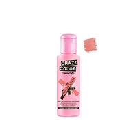 Crazy Color Pastel Peachy Coral Semi-Permanent Hair Dye. Highly Pigmented Peach Conditioning & Oil Nourishing Vegan Formula | No Bleach or Ammonia | 100ml