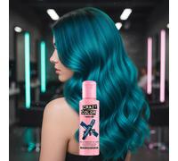 Crazy Color Semi-Permanent Hair Dye 100 ml 45 Peacock Blue