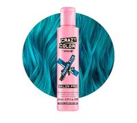 Crazy Color Peacock Blue Semi-Permanent Hair Dye. Highly Pigmented Teal Turquoise Conditioning & Oil Nourishing Vegan Formula | No Bleach or Ammonia | Limited Edition 150ml Size