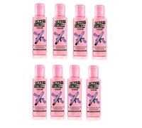 Crazy Color Semi Permanent Hair Dye 100ml - Lavender pack of 8