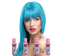 Crazy Color Semi-Permanent Hair Dye 4 Pack (Bubblegum Blue)