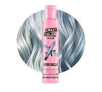 Crazy Color Slate Semi-Permanent Hair Dye. Highly Pigmented Silver Blue Conditioning & Oil Nourishing Vegan Formula | No Bleach or Ammonia | Limited Edition 150ml Size Size