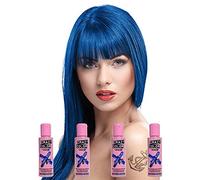 Crazy Color Unisex Semi-Permanent Colour Hair Dye 4 Pack - One Size, Capri Blue