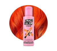 Crazy Color Vibrant Orange Semi-Permanent Hair Dye. Highly Pigmented Vibrant Copper Conditioning & Oil Nourishing Vegan Formula | No Bleach or Ammonia | 100ml