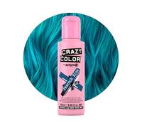 Crazy Color Vibrant Peacock Blue Semi-Permanent Hair Dye. Highly Pigmented Teal Turquoise Conditioning & Oil Nourishing Vegan Formula | No Bleach or Ammonia | 100ml