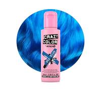 Crazy Color Vibrant Sky Blue Semi-Permanent Hair Dye. Highly Pigmented Cobalt Blue Conditioning & Oil Nourishing Vegan Formula | No Bleach or Ammonia | 100ml