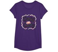Crazy Comfy Freak in The Sheets Cozy Bedtime Humor T-Shirt, Girls, Purple, Medium