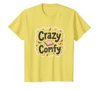 Crazy Comfy Freak in The Sheets Cozy Bedtime Humor T-Shirt, Kids, Lemon, 4 Years