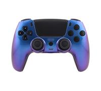 Crazy Controllerz Custom Wireless Controller for PS5 with Z-Touch™ Seamless Color Shift Front Shell and Z-Grip™ Comfort Zones - Crazy Chameleon