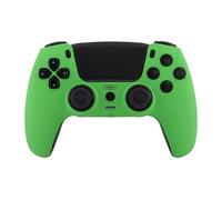Crazy Controllerz Custom Wireless Controller for PS5 with Z-Touch™ Seamless Soft Touch Front Shell and Z-Grip™ Comfort Zones - Neon Green
