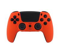 Crazy Controllerz Custom Wireless Controller for PS5 with Z-Touch™ Seamless Soft Touch Front Shell and Z-Grip™ Comfort Zones - Energetic Orange