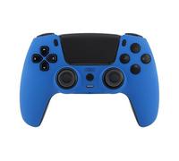 Crazy Controllerz Custom Wireless Controller for PS5 with Z-Touch™ Seamless Soft Touch Front Shell and Z-Grip™ Comfort Zones - Glacial Blue