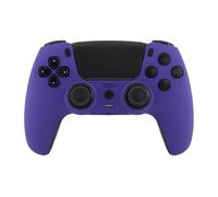 Crazy Controllerz Custom Wireless Controller for PS5 with Z-Touch™ Seamless Soft Touch Front Shell and Z-Grip™ Comfort Zones - Plush Purple