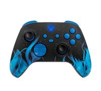 Crazy Controllerz Customz Series Custom Wireless Controller for Xbox One Series X S PC - Blue Flames Design