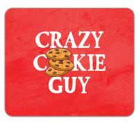Crazy Cookie Guy Baking Biscuits Choc Chip Mouse Mat Pad 24cm x 19cm