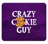 Crazy Cookie Guy Baking Biscuits Choc Chip Mouse Mat Pad 24cm x 19cm