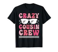 Crazy Cousin Club Retro Matching Family Cousins Crew Girls T-Shirt