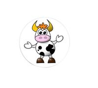 Crazy Cow - Cartoon/Fun - Car Tax Disc Holder - Reuseable