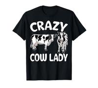 Crazy Cow Lady - Dairy Farming Women Cow Lover Farmer T-Shirt