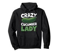 Crazy Cucumber Lady Vegetarian Pickle Vegetable Cucumber Pullover Hoodie