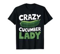 Crazy Cucumber Lady Vegetarian Pickle Vegetable Cucumber T-Shirt