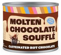 Crazy Cups Caffeinated Hot Chocolate, Melted Chocolate, Souffle, Hot Cocoa Mix, Premium Coffee Substitute, Hot Chocolate Powder, 300ml Canister for Hot Chocolate Lovers