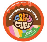 Crazy Cups Decaf Batter then Hazelnut, Decaffeinated Hazelnut Flavored Coffee Pods, Single Serve Hot or Iced Medium Roast Coffee for Keurig K Cups Machines, 22 Count