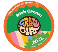 Crazy Cups Decaf Irish Cream Coffee Pods, Decaf Flavored Coffee Pods In Single Serve Cups Compatible With Keurig K Cups Machine, 22 Count