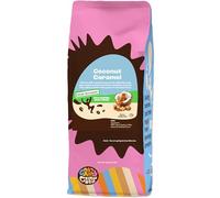 Crazy Cups Decaffeinated Flavoured Ground Coffee Decaffeinated Coconut Caramel Coffee for Brewing Flavored Hot or Iced Caramel Coffee 10oz