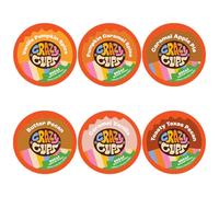 Crazy Cups Fall Coffee Pods Variety Pack for Keurig K Cup Brewer, Fall Flavored Single Serve Decaf Coffee Pods, Seasonal Favorites, Sample Blend