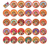 Crazy Cups Flavored Coffee Pods Variety Pack, Medium Roast, Single Serve in Recyclable for Keurig K cups Machines, 50 Count