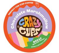 Crazy Cups Flavoured Single Serving Coffee for Keurig K-Cups Machines, Decaf Chocolate Marshmallows, 22 Capsules Per Box