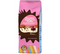 Crazy Cups Ground Chocolate Coffee, Chocolate Raspberry Coffee in 10oz Bag for Brewing Flavored Hot or Iced Coffee