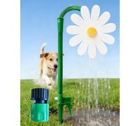 Crazy Daisy Dancing Sprinkler, 2027 New 360° Rotatable Sun Flower Sprinklers, Crazy Dancing Flower Water Sprinklers With Adapter, Fun Irrigation Tool For Yard Watering Dogs Kids Playing (White)