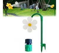 Crazy Daisy Sprinkler - 2026 New Crazy Dancing Flower Water Sprinklers Funny, 360° Rotating Dancing Flower Water Sprinkler for Lawn & Garden Watering Dogs Kids Playing (White)