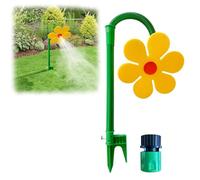 Crazy Daisy Sprinkler, Dancing Flower Daisy Sprinkler, Rotating Flower Sprinklers for Kids, Decorative Sunflower Sprinklers for Lawn & Garden, for Yard Watering Kids & Pets Playing (Yellow)